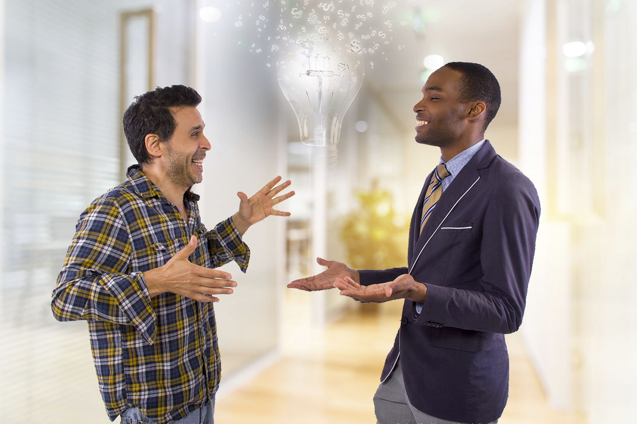 Two very different guys learning from each other's differences and creating new ideas.